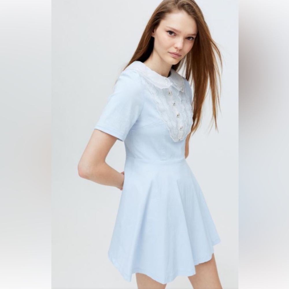 NWT Sister Jane Yours Truly Peter Pan Collar Dress- SZ M